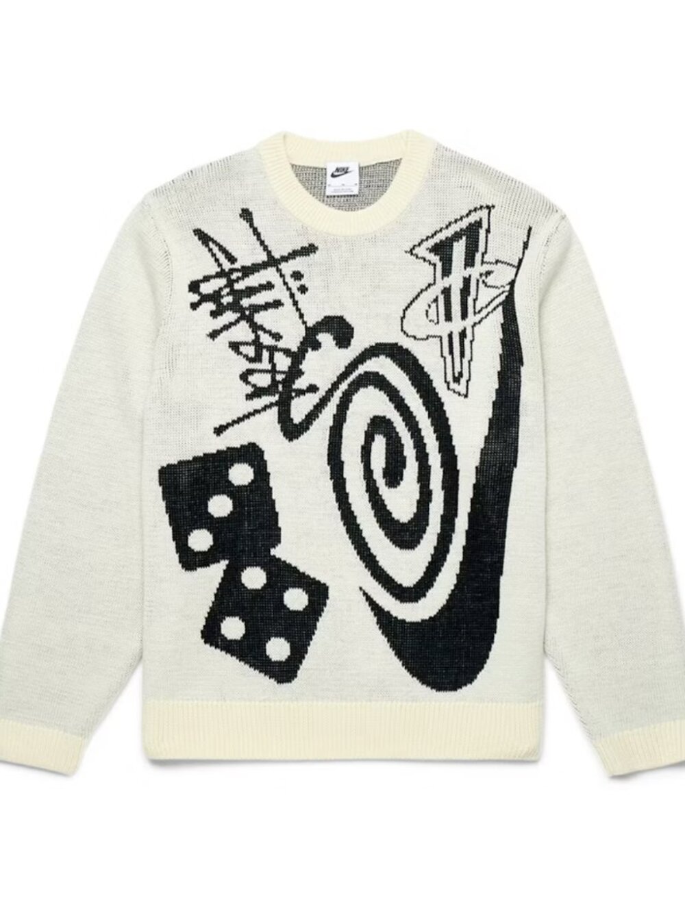 NWT Stüssy X Nike Cream Knit Sweater